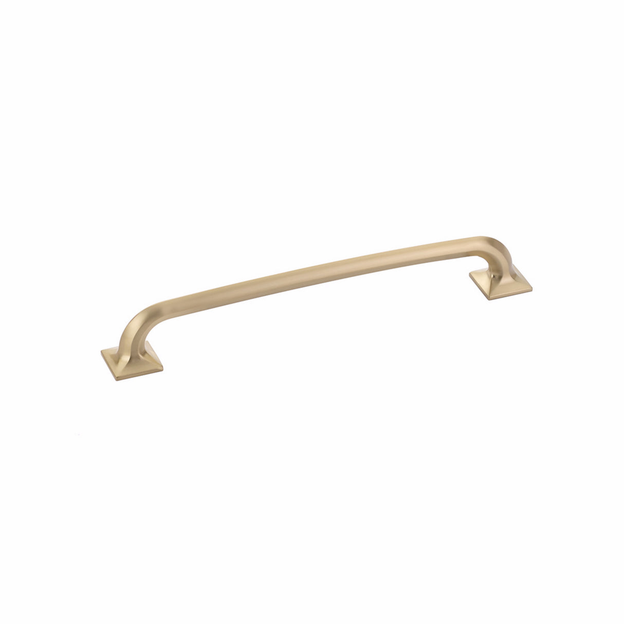 Schaub 217-SSB 8" Center to Center Northport Square Cabinet Pull Signature Satin Brass Finish