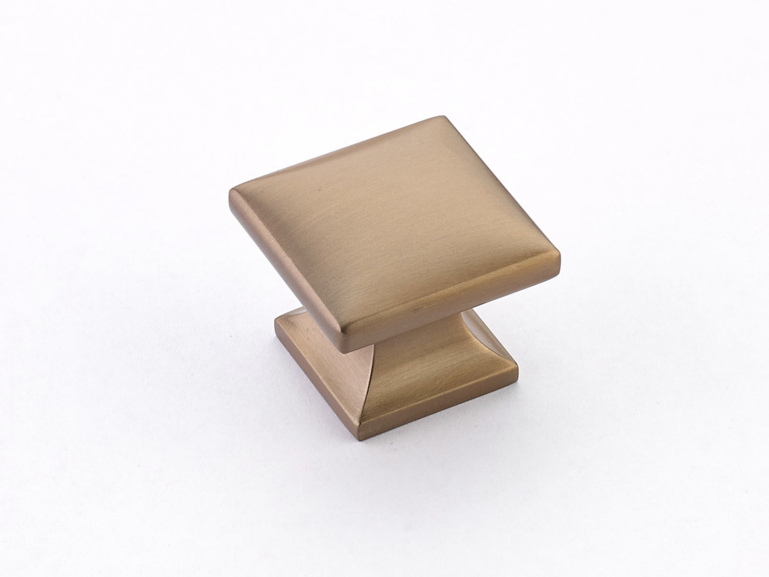Schaub 219-BBZ 1-3/8" Northport Square Cabinet Knob Brushed Bronze Finish