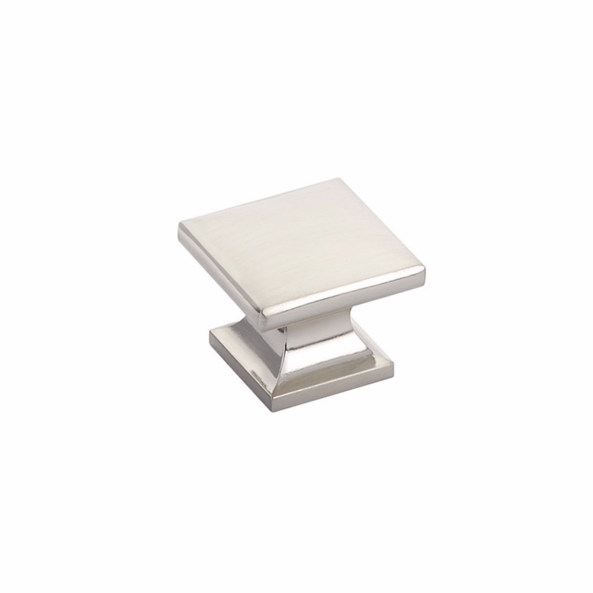 Schaub 219-BN 1-3/8" Northport Square Cabinet Knob Brushed Nickel Finish