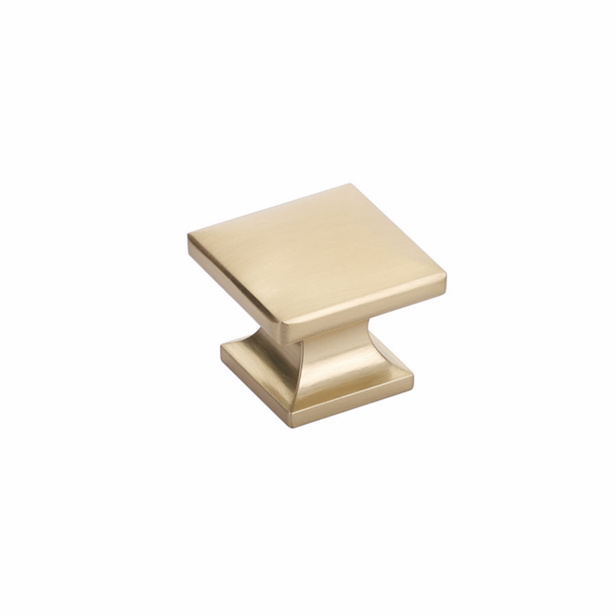 Schaub 219-SSB 1-3/8" Northport Square Cabinet Knob Signature Satin Brass Finish