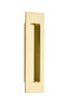 Emtek 220306US3 6" Modern Rectangular Flush Pull Polished Brass Lifetime Finish