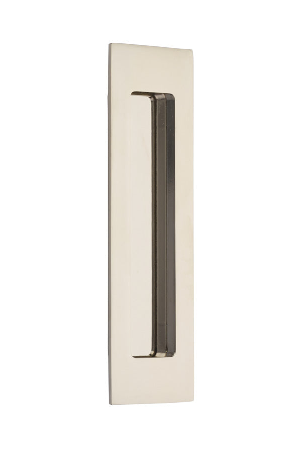 Emtek 220307US14 7" Modern Rectangular Flush Pull Polished Nickel Lifetime Finish
