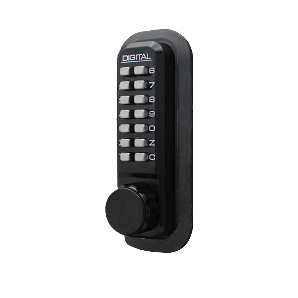 Lockey 2210JBMG Mechanical Keyless Deadbolt with Single Combination Jet Black Marine Grade Finish