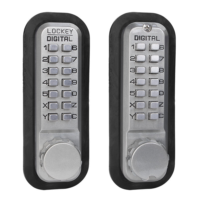 Lockey 2210SCMGDC Mechanical Keyless Deadbolt with Double Combination Satin Chrome Marine Grade Finish