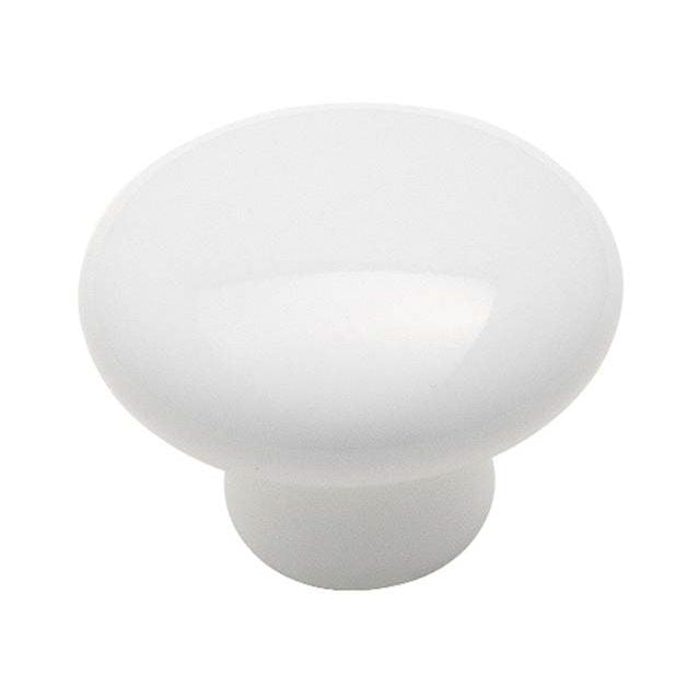 Amerock 232WHT 1-1/4" (32 mm) Allison Value Knob White Finish