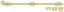 Deltana 24SB3 24" Surface Bolt; Heavy Duty; Bright Brass Finish
