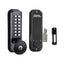Lockey 2500JBMGKA Mechanical Keyless Surface Mount Hook Bolt Keyed Alike Jet Black Marine Grade Finish