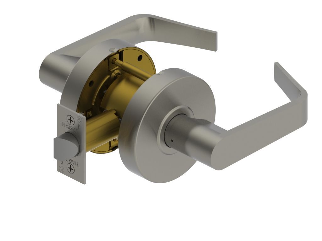 Hager 2510WTN26D Withnell Passage Cylindrical Lock Satin Chrome Finish