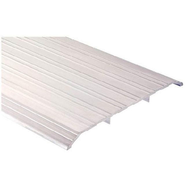 Pemko 2548A36 36" (3') x 8" x 1/2" Saddle Threshold Mill Finish Aluminum Finish