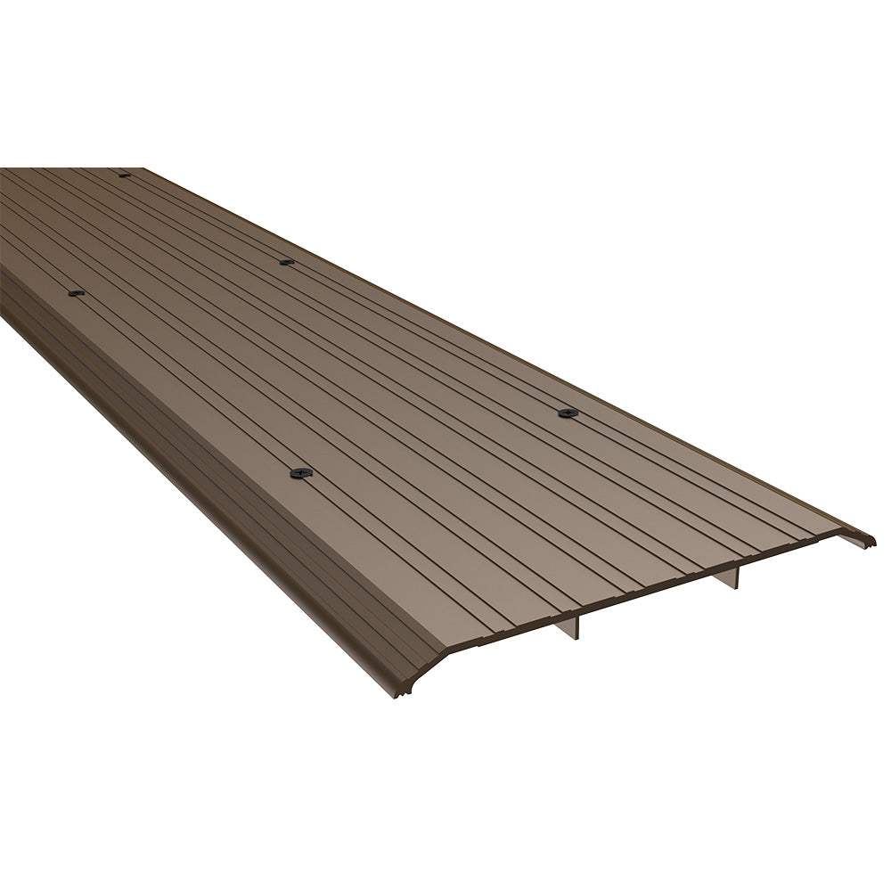 Pemko 2548D72 72" (6') x 8" x 1/2" Saddle Threshold Dark Bronze Anodized Aluminum Finish