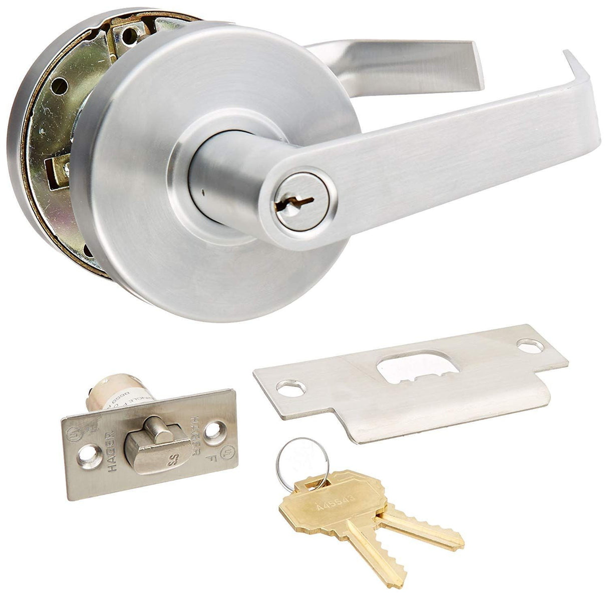 Hager 2553WTN26D Withnell Entry Cylindrical Lock Satin Chrome Finish