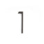Emtek 2831US10B 7" Modern # 1 House Number Oil Rubbed Bronze Finish