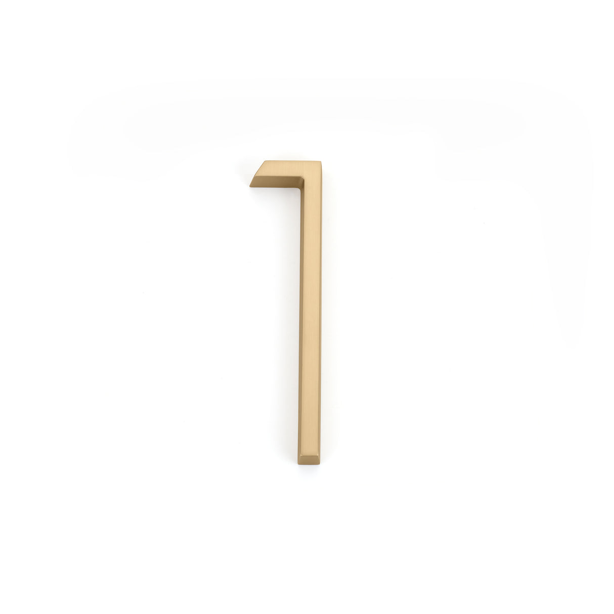 Emtek 2831US4 7" Modern # 1 House Number Satin Brass Finish