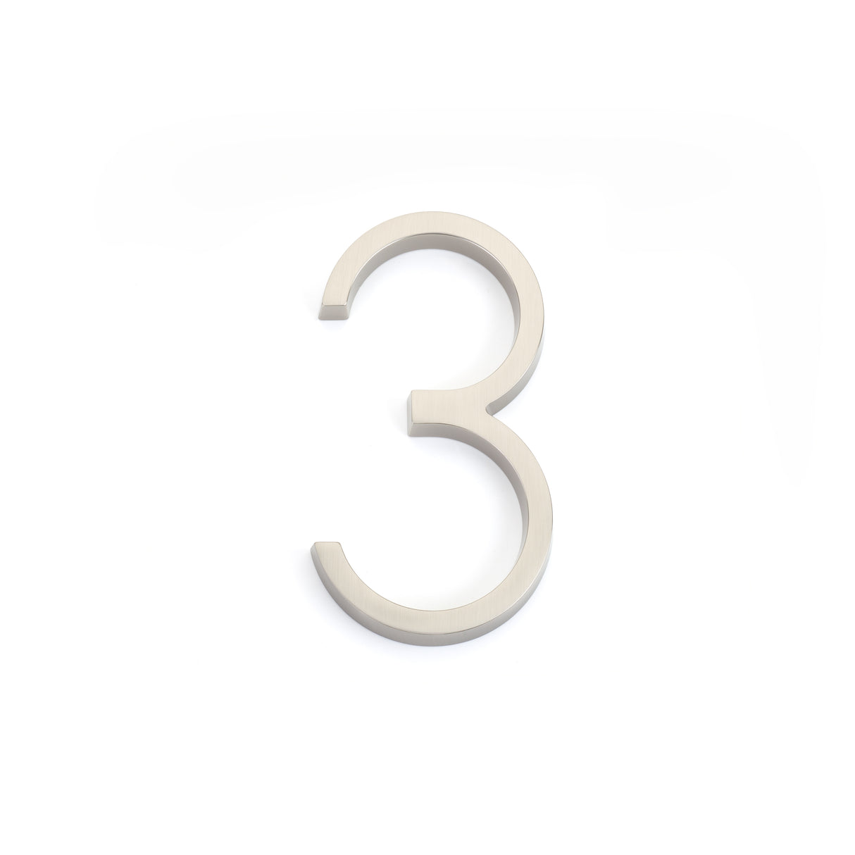 Emtek 2833US15 7" Modern # 3 House Number Satin Nickel Finish