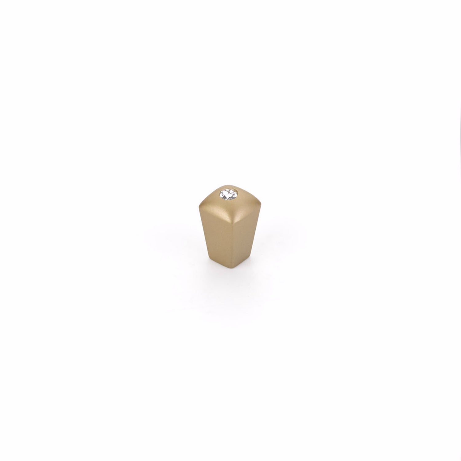 Schaub 299-SSB 1/2" Skyevale Crystal Cabinet Knob Signature Satin Brass Finish