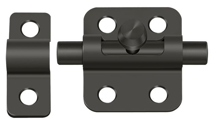 Deltana 2BBU10B 2" Barrel Bolt; Oil Rubbed Bronze Finish