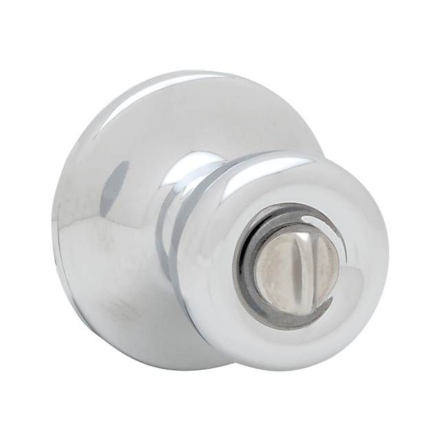 Kwikset 300T-26 Tylo Knob Privacy Door Lock with 6AL Latch and RCS Strike Bright Chrome Finish
