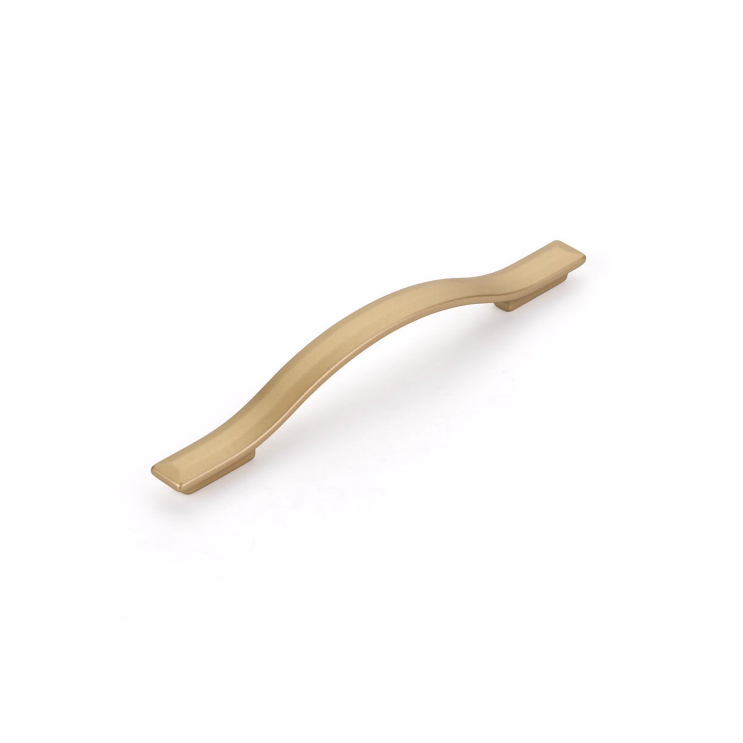 Schaub 305-SSB 128mm to 160mm Center to Center Skyevale Cabinet Pull Signature Satin Brass Finish