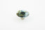Schaub 31-COT 1-1/2" Round Glass Ice Cabinet Knob Confetti Turquoise Finish