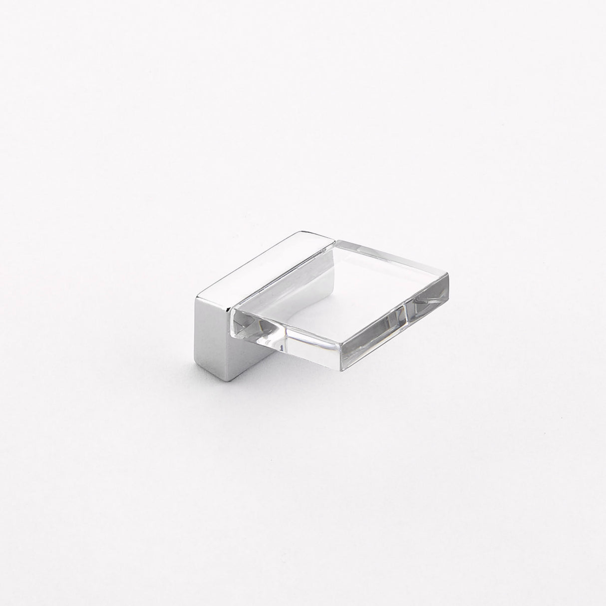 Schaub 319-26-SM 5/8" Center to Center Positano Smoke Cabinet Finger Pull Polished Chrome Finish