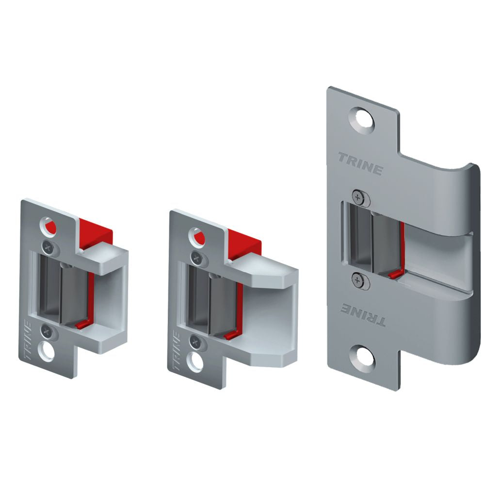 Trine 323478FXLC32D 3000 Series Electric Strike for Timely and Redi Frames Fire Rated 12 and 24 Volt AC and DC with 2-3/4" and 4-7/8" Faceplates LC-100 SS with the 478X-375 Faceplate Satin Stainless Steel Finish