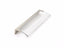 Schaub 324-15-CL 5-1/16" Center to Center Positano Arch Clear Cabinet Edge Pull Satin Nickel Finish