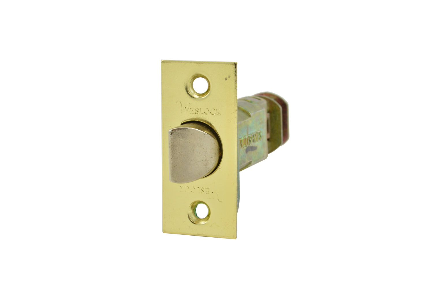 Weslock 32720X4-SL Dual Option Adjustable Spring Latch Satin Brass Finish