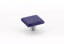 Schaub 34-SPS 1-1/2" Square Glass Ice Cabinet Knob Sapphire Silk Finish