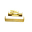 Schlage Commercial 39030605 Rabbeted Latch and Strike Kit Bright Brass Finish