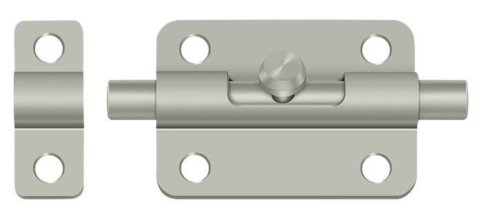 Deltana 3BBU15 3" Barrel Bolt; Satin Nickel Finish