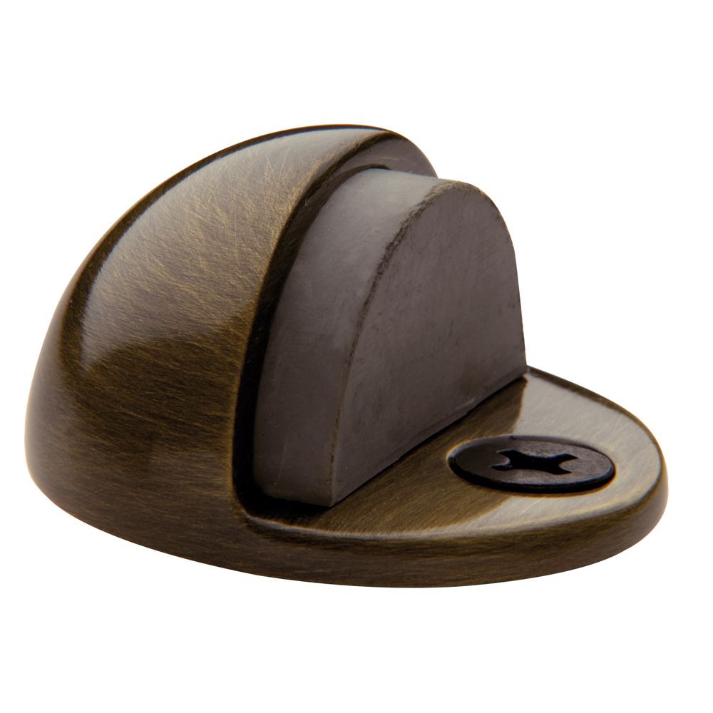 Baldwin 4000050 1" Dome Floor Bumper Antique Brass Finish