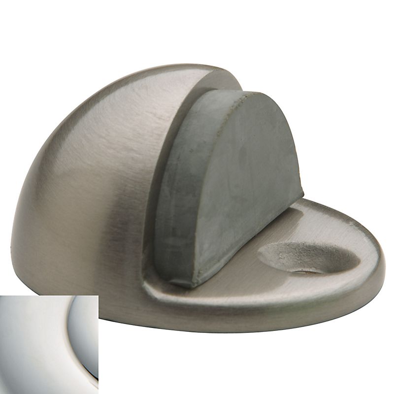Baldwin 4000140 1" Dome Floor Bumper Bright Nickel Finish - Baldwin Quickship Item *