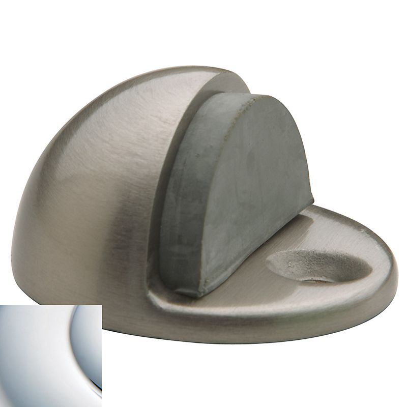 Baldwin 4000260 1" Dome Floor Bumper Bright Chrome Finish