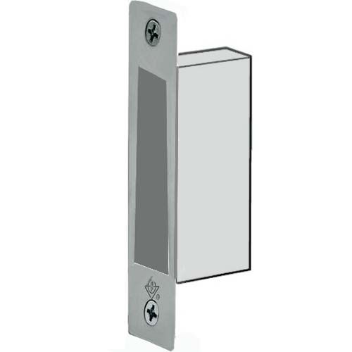 Adams Rite 4001011628 MS Deadlock Flat Square Box Strike Clear Anodized Aluminum Finish