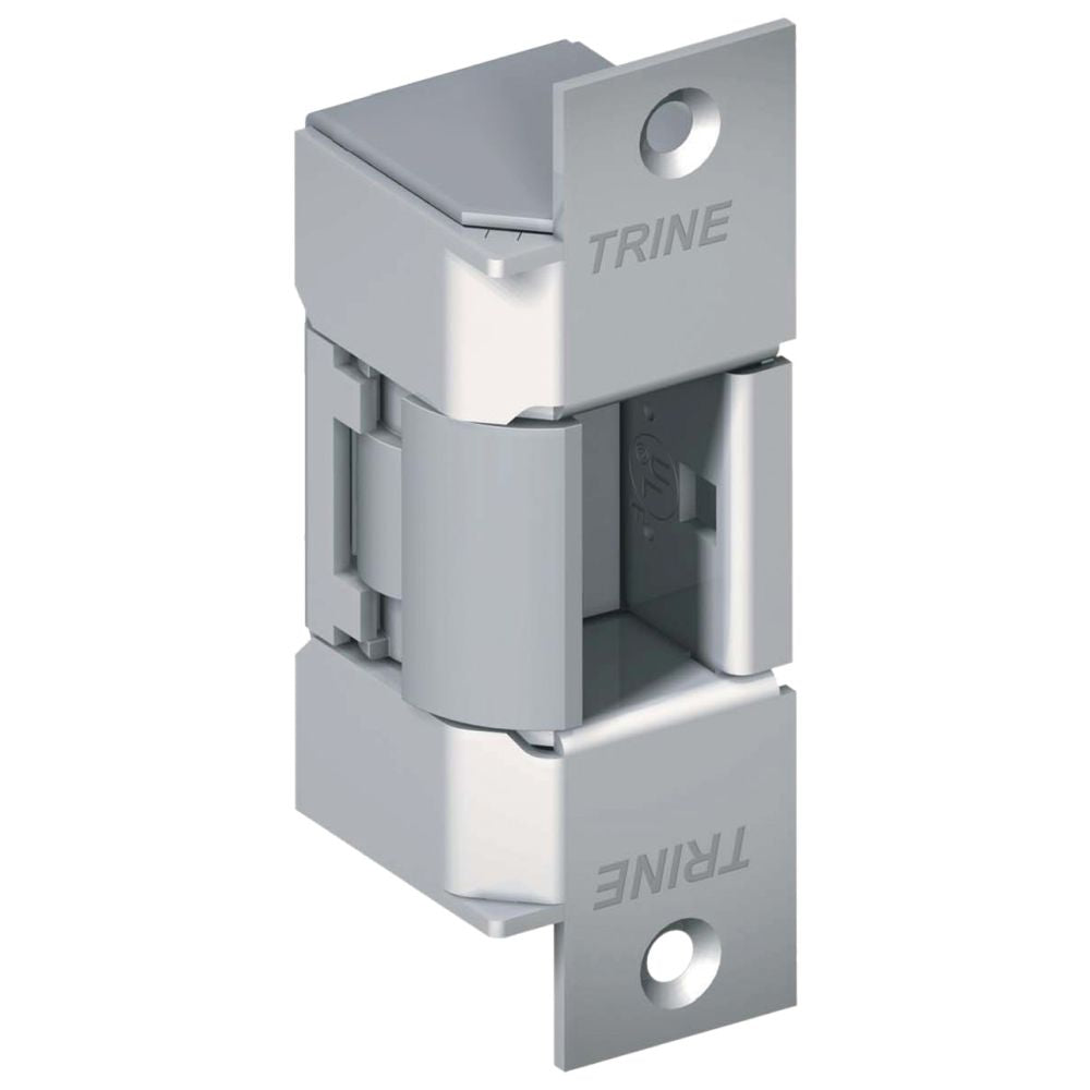 Trine 40024DC32DLH Left Hand Outdoor Electric Strike for Cylindrical and Mortise Locks EN400 with 24 Volt DC Satin Stainless Steel Finish