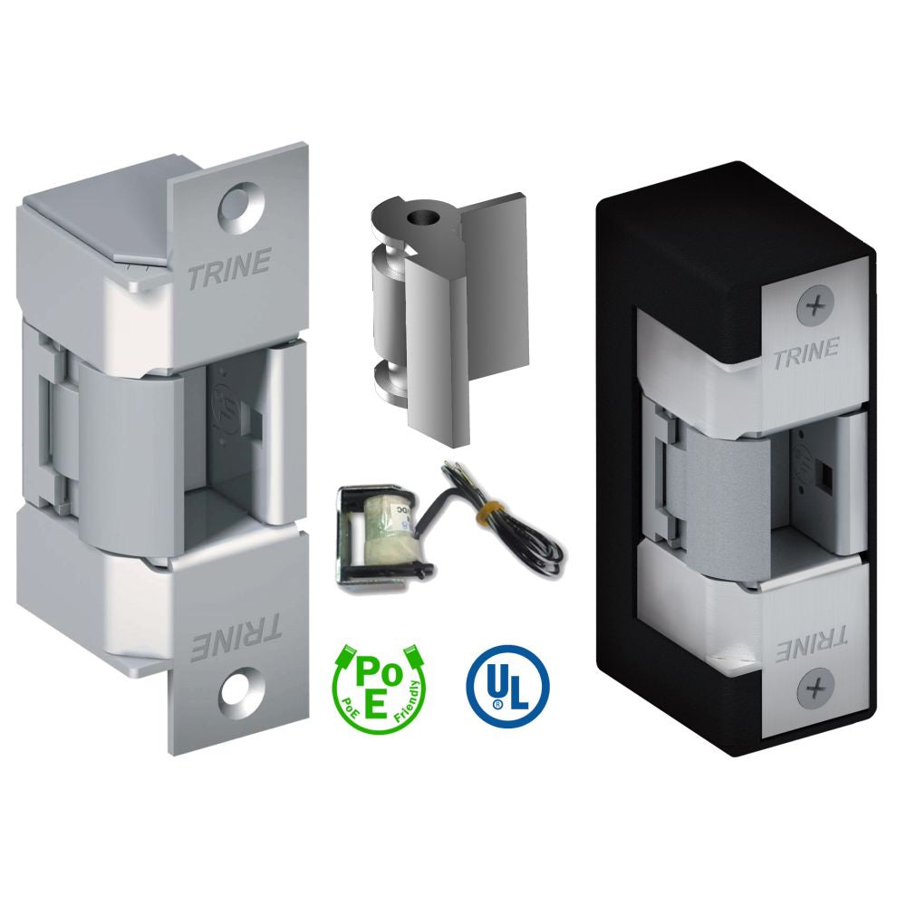 Trine 400CMRP32D Electric Strike for Rim Panic Exit Devices EN400 with 12 and 24 Volt DC Satin Stainless Steel Finish