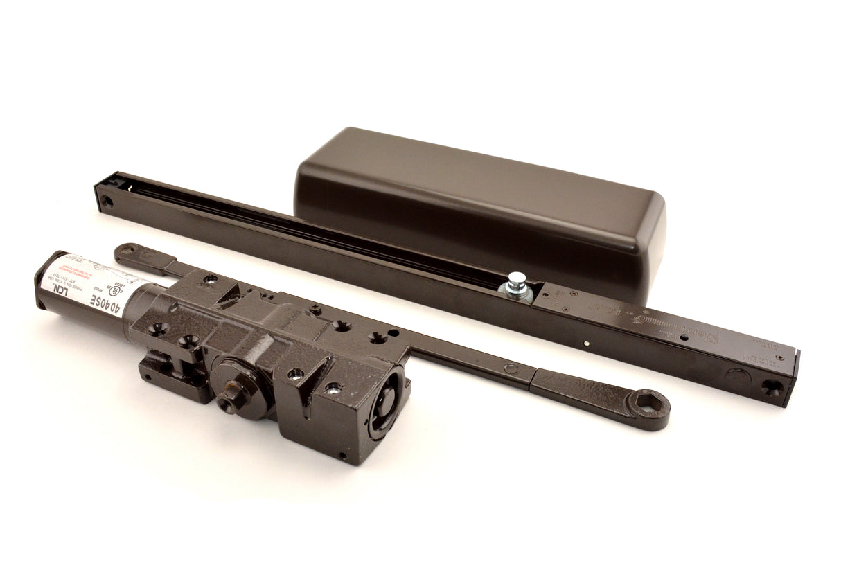 LCN 4040SESTDDKBRZ24V Sentronic Surface Mounted Adjustable 1-4 Door Closer 24 Volt AC / DC 695 Dark Bronze Finish