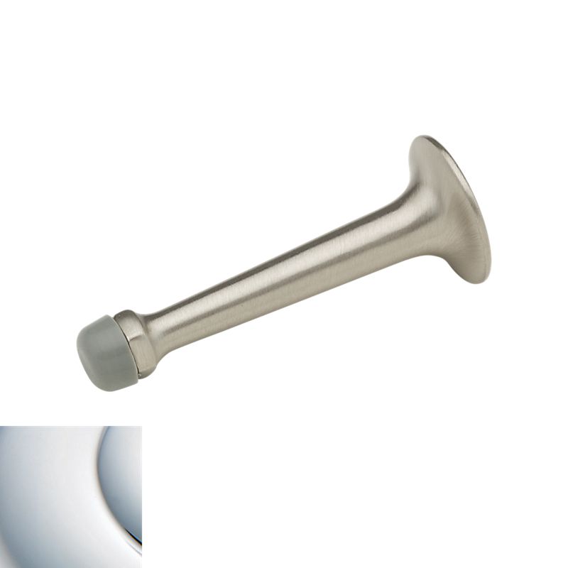 Baldwin 4050260 3-3/4" Wall Bumper Bright Chrome Finish - Baldwin Quickship Item *