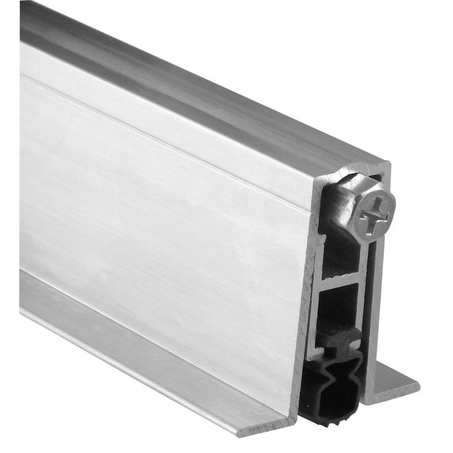 Pemko 411APKL36 36" (3') Full Mortise Automatic Door Bottom with PemkoPrene Mill Finish Aluminum Finish