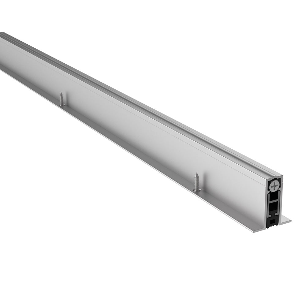 Pemko 411ARL48 48" (4') Full Mortise Automatic Door Bottom with Sponge Neoprene Mill Finish Aluminum Finish