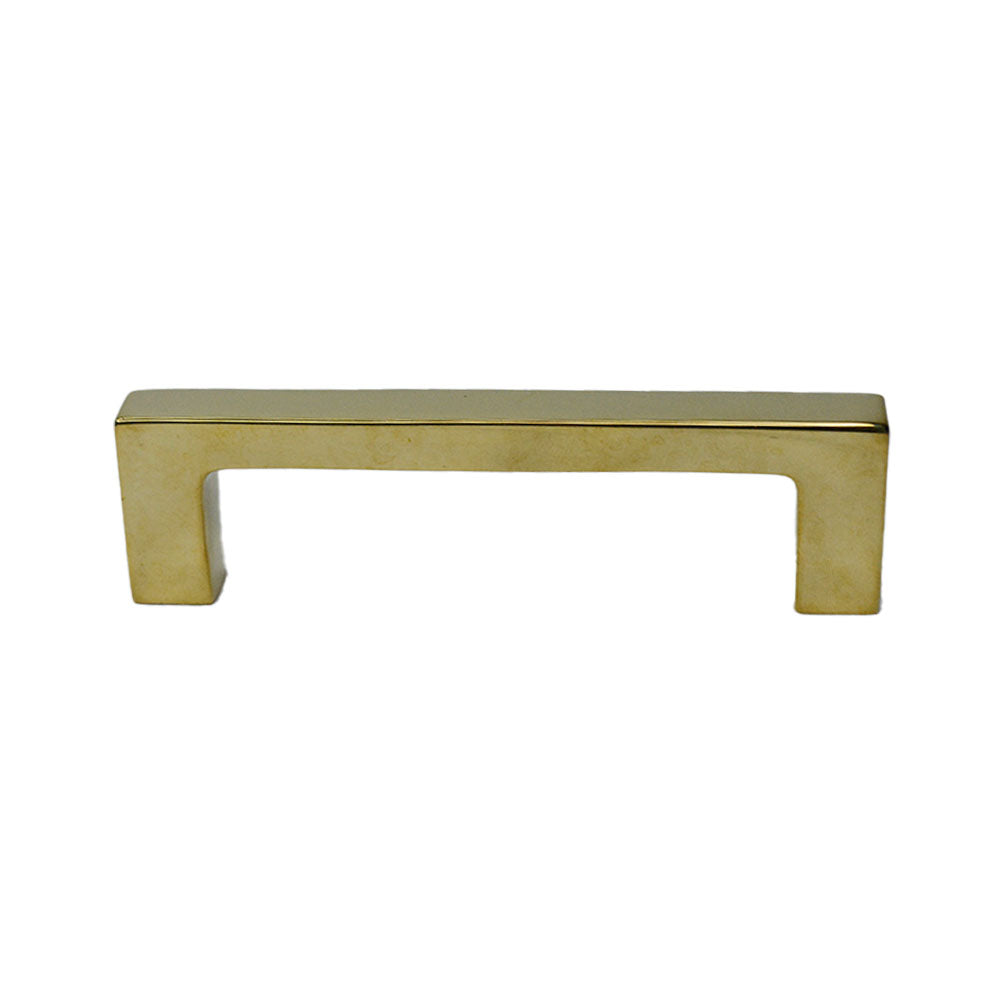 Baldwin 4406031 4" Center to Center Contemporary Cabinet Pull Unlacquered Brass Finish