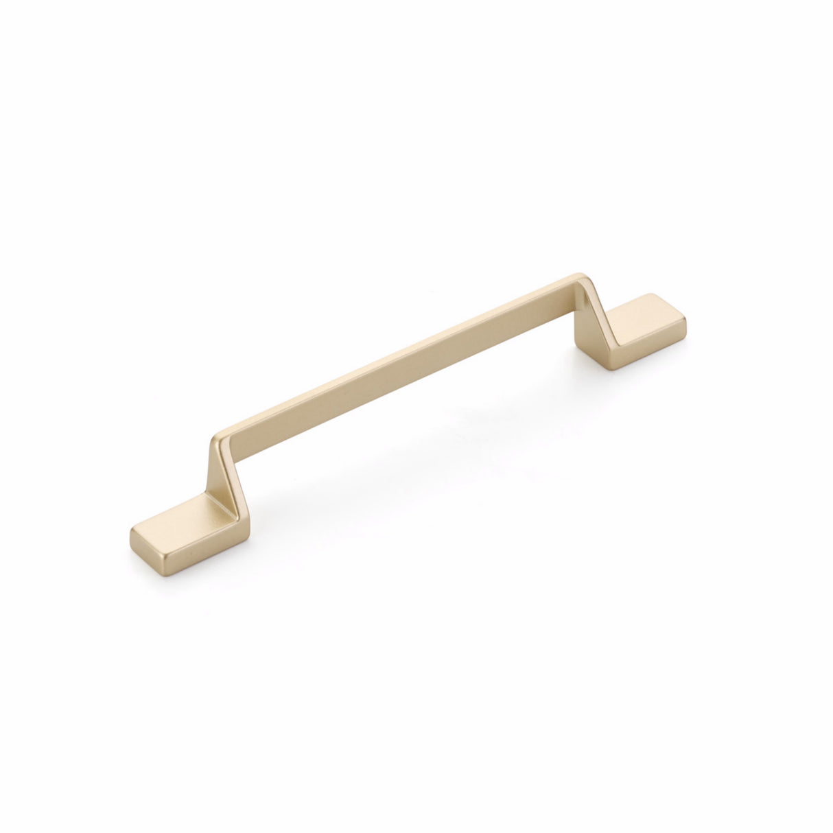 Schaub 455-SB 6-1/4" Center to Center San Marco Cabinet Pull Satin Brass Finish