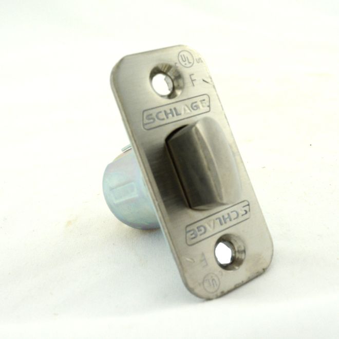 Schlage Commercial 47273622626 ALX Series 2-3/8" Backset Restoring Spring Latch with 1" x 2-1/4" Round Corner Faceplate Satin Chrome Finish