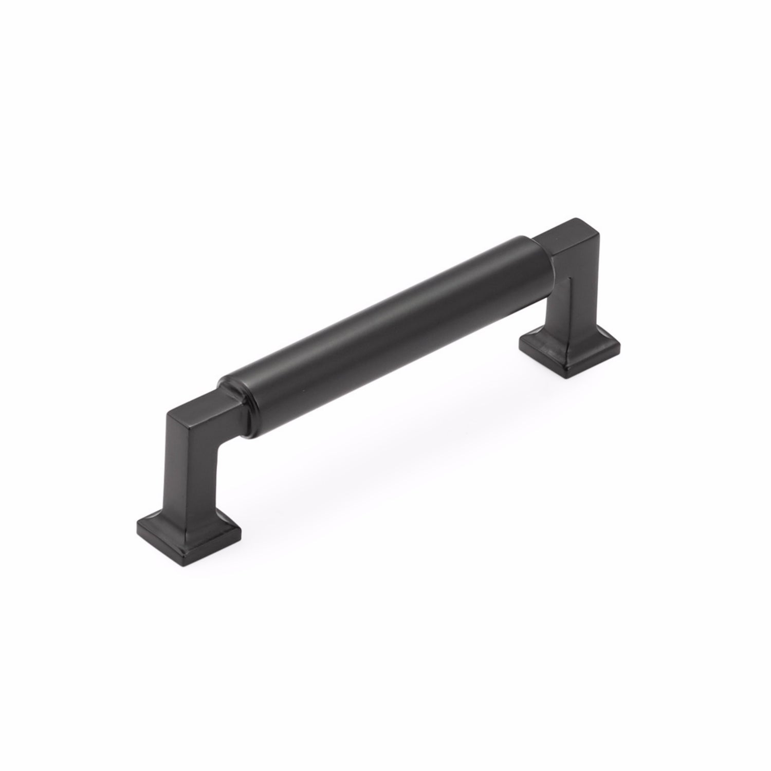 Schaub 474-MB 4" Center to Center Haniburton Cabinet Pull Matte Black Finish