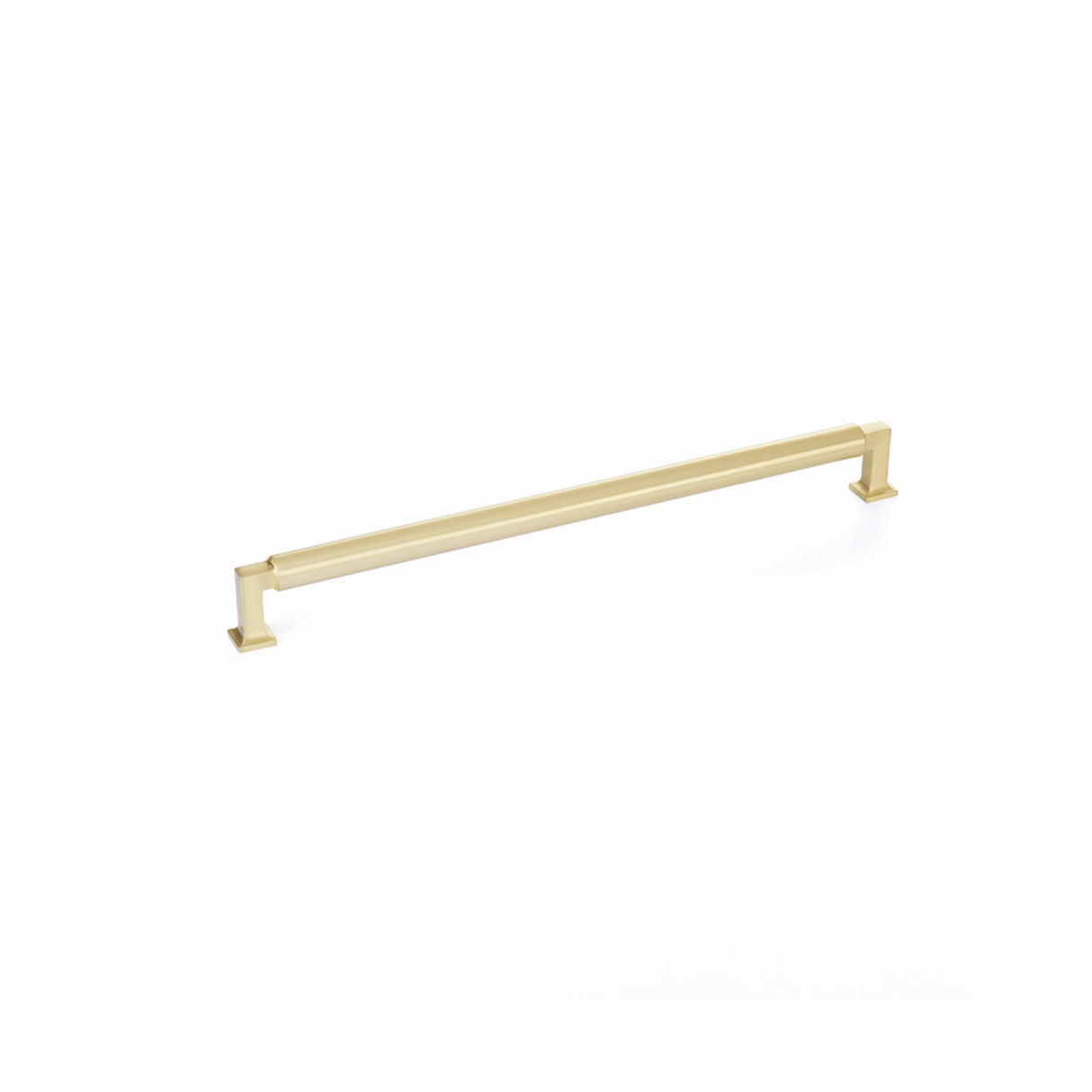 Schaub 481-SB 12" Center to Center Haniburton Cabinet Pull Satin Brass Finish