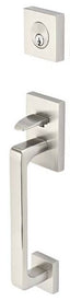 Emtek 4820ROUUS15 Round Knob 2-3/8" and 2-3/4" Backset Single Cylinder Baden Tubular Handleset Satin Nickel Finish