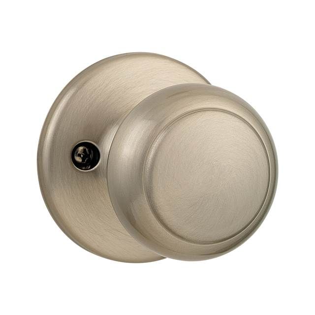 Kwikset 488CV-15 Cove Knob Half Dummy Lock Satin Nickel Finish
