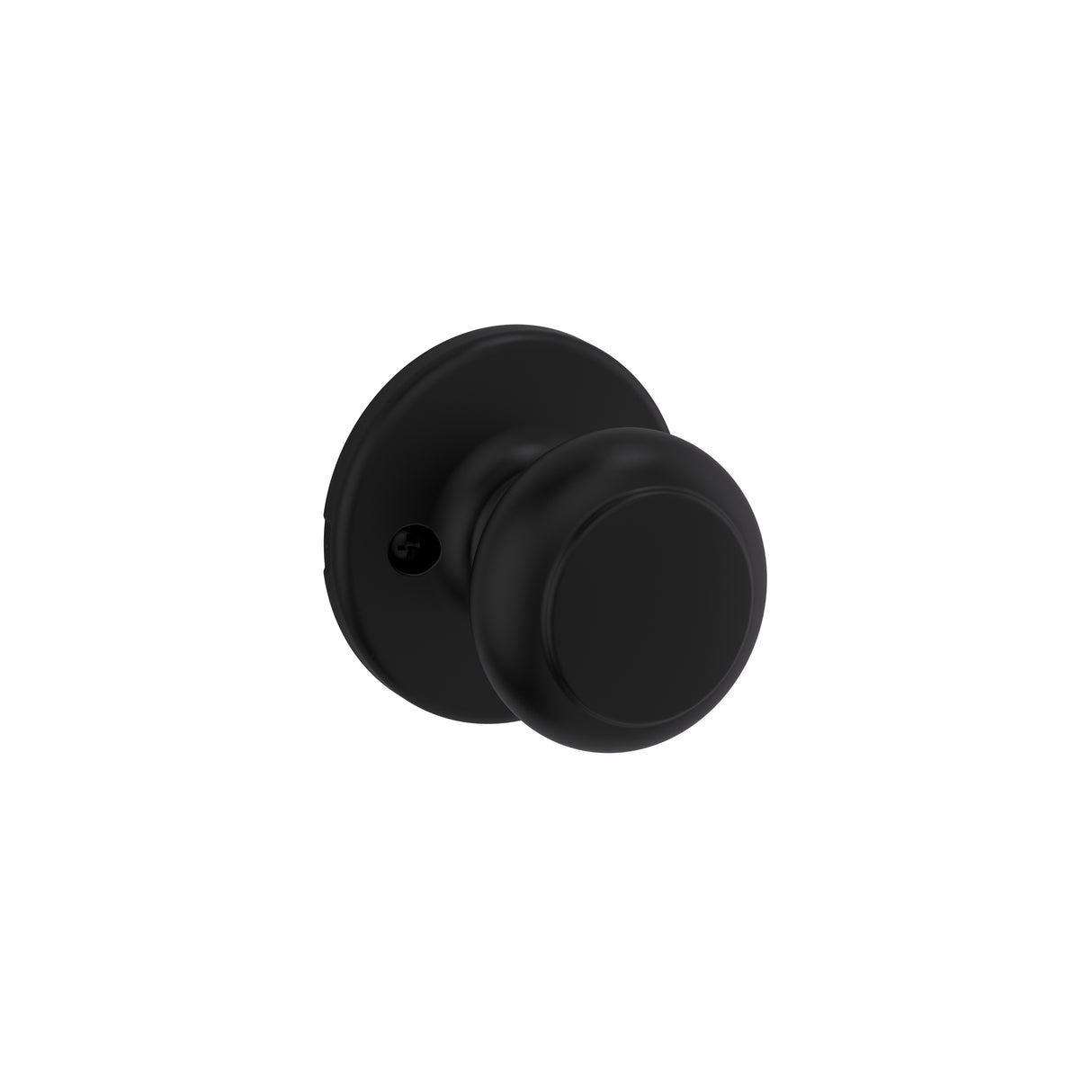 Kwikset 488CV-514 Cove Knob Half Dummy Lock Matte Black Finish