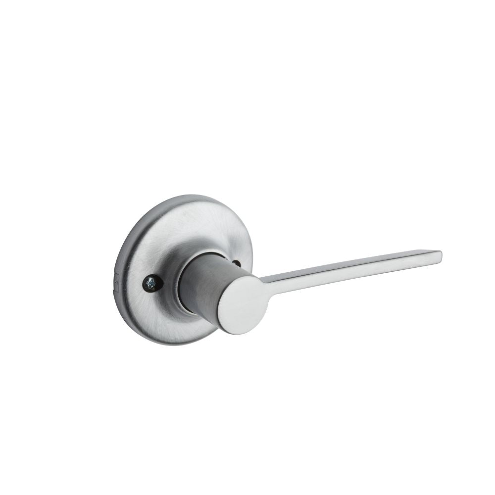 Kwikset 488LRLRDTRH-26D Right Hand Ladera Lever with Round Rose Half Dummy Lock Satin Chrome Finish