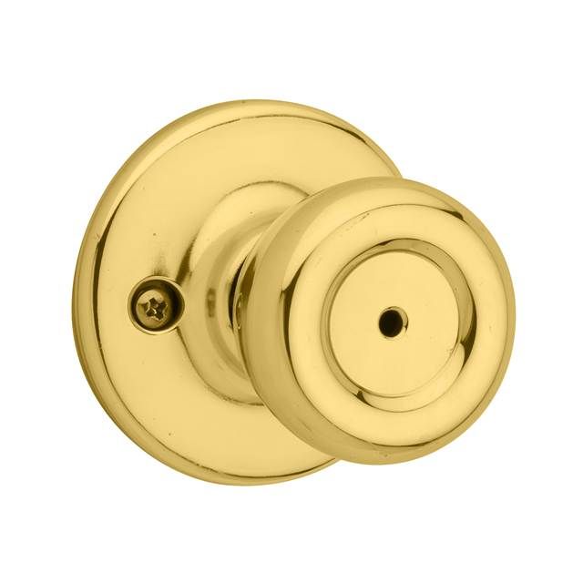 Kwikset 488T-3 Tylo Knob Half Dummy Lock Bright Brass Finish